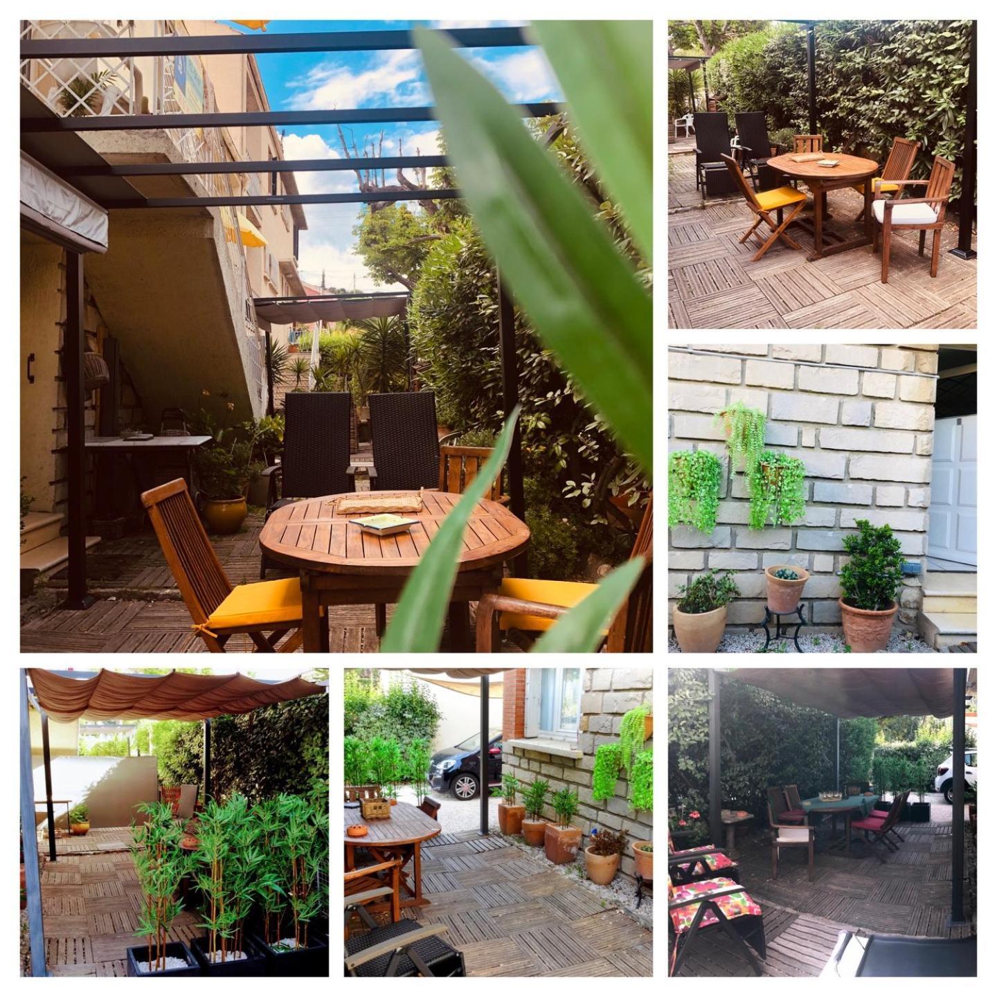 Votre Sejour A Sanary Dans Bas De Villa Avec Terrasse Vegetalisee Et Abritee Exposition Est Sud Ouest A 400M Du Centre Ville En Zone Pietonne Ou Tout Peut Se Faire A Pied Sanary-sur-Mer Exteriör bild
